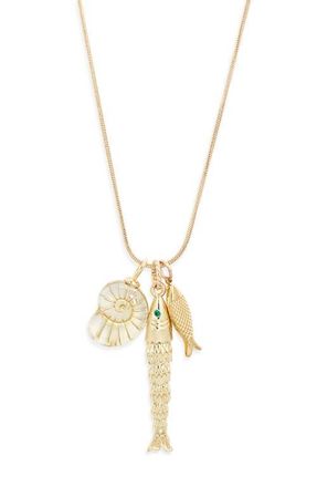 CHILD OF WILD Tide Whisper Charm Necklace in Gold at Nordstrom