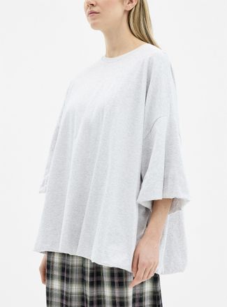 Acne Studios Womens Gathered hem oversized T-shirt
