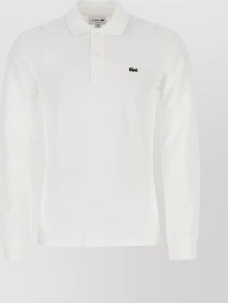 Lacoste cotton long-sleeve polo shirt
