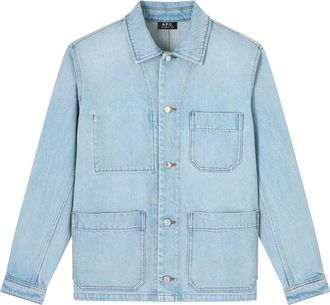 A.P.C. New Rodney Denim Jacket - Heren - Spijkerjassen - Blauw - M - Denim - Jassen