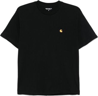 Carhartt Work in Progress Black Crew Neck Logo T-Shirt