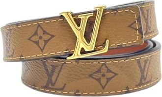 Louis Vuitton Pre-owned Vintage Monogram Belt - Dames - Vintage Accessoires - Bruin - ONE Size - Vintage