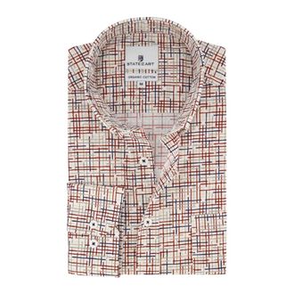 State of Art Heren, Overhemden, Veelkleurig, Maat: 4XL Katoen