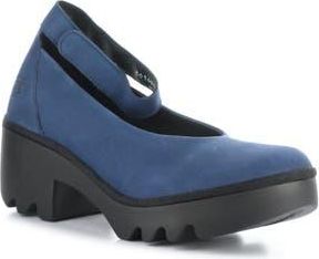 FLY London Tiry Ankle Strap Pump in 005 Blue Cupido at Nordstrom Rack, Size 7-7.5Us / 38Eu