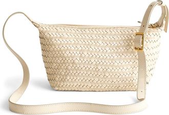 Madewell The Sling Woven Leather Crossbody Bag in Alabaster at Nordstrom Rack