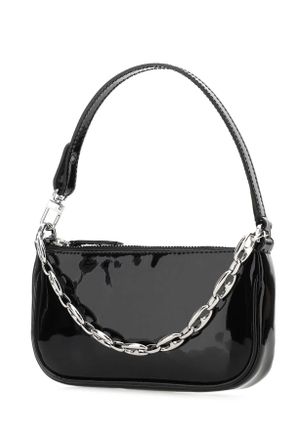 by FAR Womens Black Leather Mini Rachel Handbag Bl Borse A Mano Bag