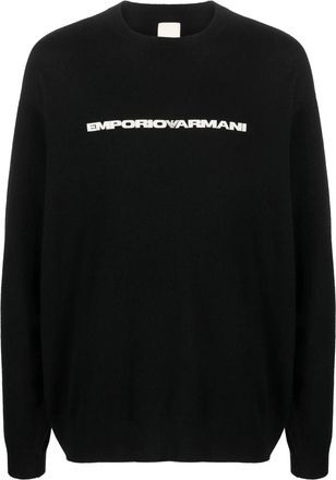 Emporio Armani Logo-print Crew-neck Jumper