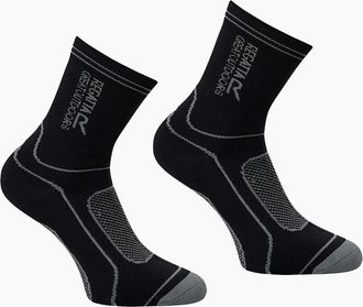 Regatta Womens Regatta Unisex Adult Waterproof Crew Socks - Black - Size: 6/6.5/7/7.5/8