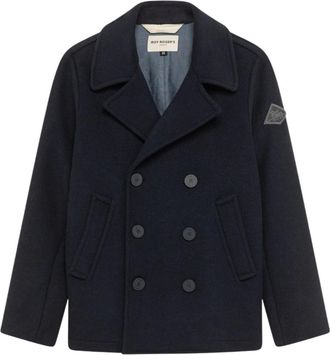 Roy Rogers Jassen, Heren, Blauw, M, Wol, Melton Peacoat