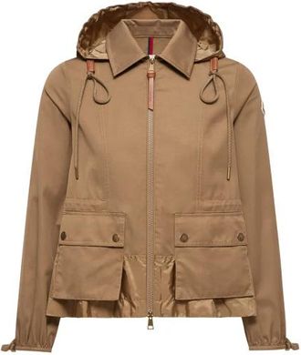 Moncler Adenium Jacket - Dames - Zomerjassen - Beige - S - Nylon - Jassen