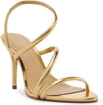 Arezzo Mikayla Stiletto Sandal in Gold at Nordstrom, Size 5.5