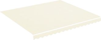 vidaXL Tela De Repuesto Para Toldo Crema 4x3,5 M Vidaxl