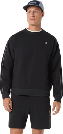 Asics Sweatshirt ASICS ASICS TRACK CLUB HERITAGE CREW-NECK TOP, Herren, Gr. XXL, performance schwarz, Obermaterial: 65% Baumwolle, 28% Polyester, 7% Elastha