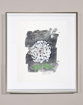 RFA Fine Art Silver Flower Chrysanthemum & apos; Wall Art