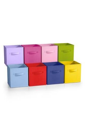 Sorbus 8-Pack Foldable Storage Cube Bins in Multicolored at Nordstrom Rack