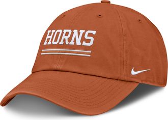 Nike Texas Primetime Campus Club Nike Mens College Adjustable Hat in Orange | NC0181FTXE-2GH