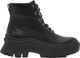 Timberland Dames Roxie Lane Lederen Veterschoenen Enkellaarsjes (Zwart)