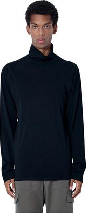Rier Polar Jersey Turtleneck - Heren - Coltruien - Zwart - XL - Wol - Truien & Vesten