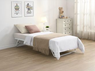 Vente-Unique Letto rete supplementare pieghevole 90 x 190 cm in Metallo Bianco - ADONIS