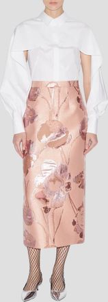 Huishan Zhang Oakley Floral Skirt In Pink