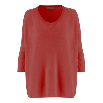 Allude Truien & Vesten, Dames, Rood, M, Kasjmier, Cashmere Trui