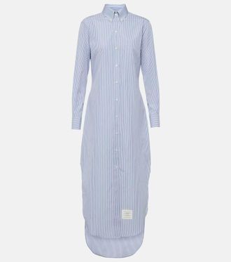 ワンピース THOM BROWNE Woman Dress White FDS002EF0313 100 Poplin Mini Shirtdress | Thom Browne