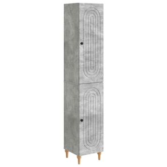 vidaXL Juego De Armarios 2 Uds. Gris Hormig&oacute;n Madera De Ingenier&iacute;a Vidaxl