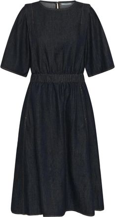 Inwear Midi Jurken - Dames - Casual kleedjes - Blauw - 2XS - Denim - Kleedjes