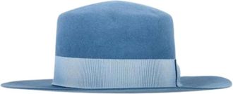 Saint Laurent Pre-owned Accessories, female, Blue, Size: ONE SIZE Pre-owned Wool hats