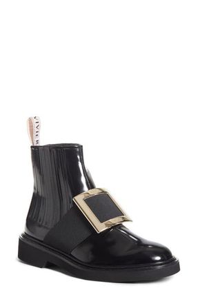 Roger Vivier Viv Rangers Chelsea Boot in Black at Nordstrom, Size 10.5Us