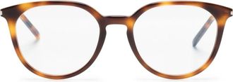 Saint Laurent Eyewear SL681F pantos-frame glasses - unisex - Acetate - 52 - Brown