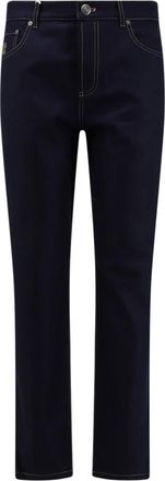 Brunello Cucinelli Slim-fit Jeans - Heren - Regular Fit Jeans - Blauw - XL - Wol - Jeans