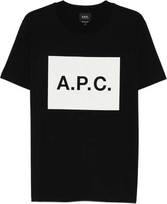 A.P.C. T-shirt con logo - Nero