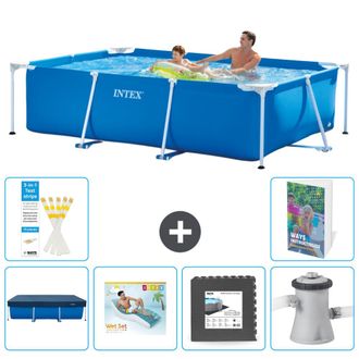 Intex Piscina Con Estructura Rectangular - 260x160x65 Cm - 7-piezas S49