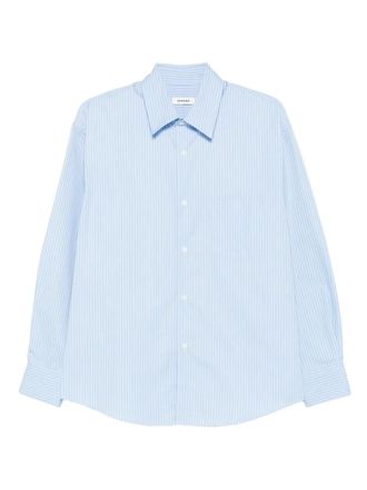 Sandro striped cotton shirt - men - Cotton - L - Blue