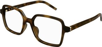 Saint Laurent Mode Bril SL M139 Zwart - Dames - Brillen - Bruin - 54 MM - Accessoires