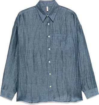 Sunflower Blauw Stalshirt voor Ruiters - Heren - Casual Overhemden - Blauw - L - Overhemden