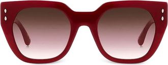 Isabel Marant Occhiali da sole squadrati - Rosso