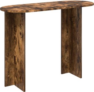 vidaXL Mesa Consola Roble Ahumado 100 X 39,5 X 75 Cm Vidaxl