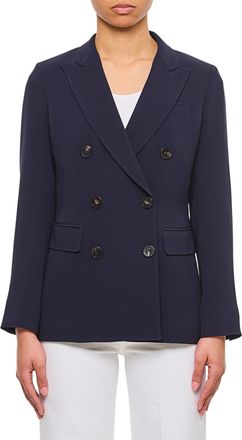 Alberto Biani Double-Breasted Cady Blazer