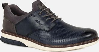 Rieker Mens Bench Mens Casual Shoes - New Navy Lea - Size: 10.5