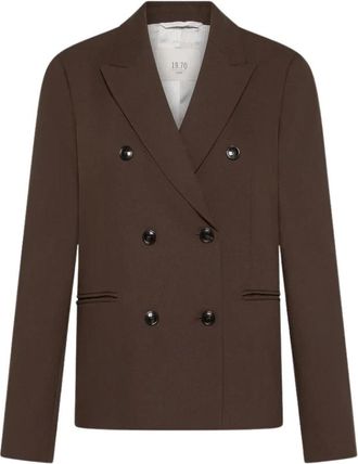 Seventy Giacca doppiopetto - - Jackets - Donna - Marrone - S