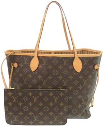 Louis Vuitton Vintage, unisex, Bruin, ONE Size, Pre-owned Monogram Tote Bag