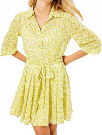 Lilly Pulitzer Melony Shirt Dress In Jardin Green Zee Bebe