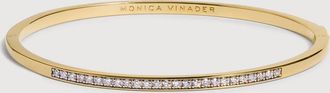 Monica Vinader Gold Essential Diamond Bangle Lab Grown Diamond