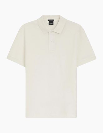 HUGO BOSS Mens PALLAS POLO SHIRT - White - Size: 40