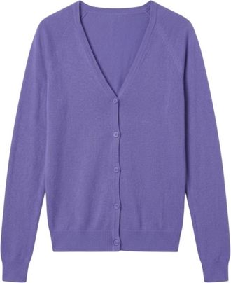 Skunkfunk Womens V-Neck Long Sleeve Cardigan In Oex-Bx Pervenche