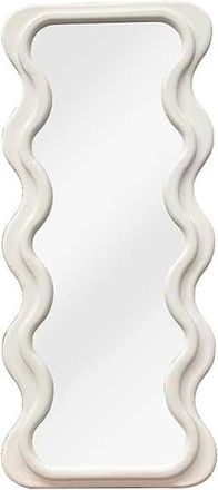 Global Interiors Grosser Design Wandspiegel Curvy 70 x 160 cm, Weiss