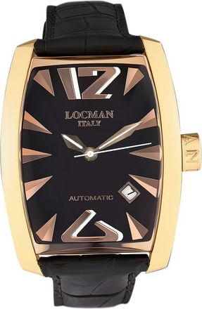 Locman Pre-owned Locman Panorama Automatic Black Dial Mens Watch 152