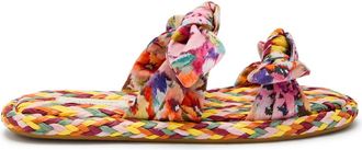 Zimmermann Carousel Printed Raffia Sliders - Multicoloured - 39 (IT39 / UK6)